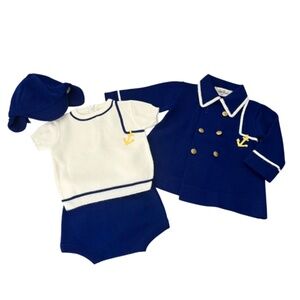 Vintage Little World Knit Outfit & Matching Coat M 6-12 months